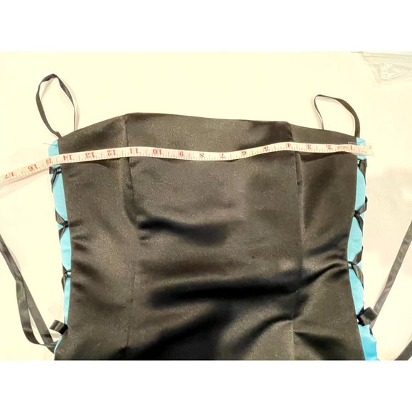 Jessica McClintock Gunne Sax Women Vintage 1990s Prom Maxi Dress Black Sz 5/6 - Picture 5 of 9